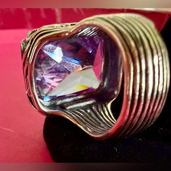 SILPADA Lavender Fields 10ct .925 Sterling Silver Statement Ring_Sz 8_ R2001 - Picture 9 of 9